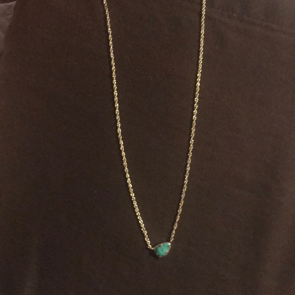 Light blue and gold Kendra Scott necklace